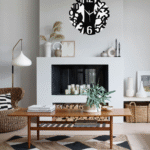 Wooden Silent Non-Ticking Wall Clock for Home Stylish Latest Designer Wall Clock for Home Living Room Bedroom Office Hall